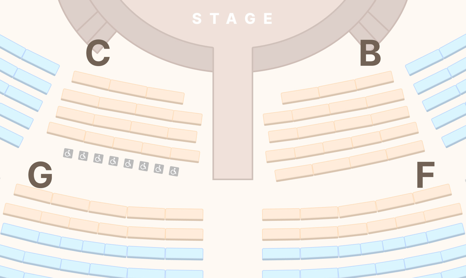 그랜드 스테이지 VIP석 배치도